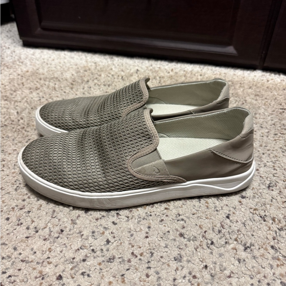 Casual Slip-On Sneakers in Taupe